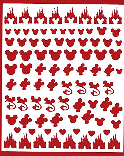 Preisvergleich Produktbild Disney Nail Vinyl Aufkleber (rot)