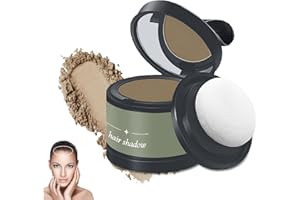 BAVOOTY Retouche Racines Cheveux,Poudre de Retouche de Racines,Hairline Powder,Hairline Shadow Cover Up Powder,Hair Root Concealer,Poudre D'ombre à Cheveux,pour Combler les Cheveux Clairsemés (Brun Clair)