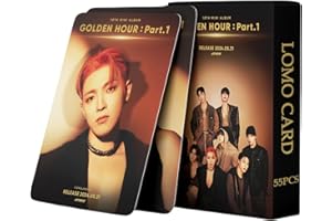 YUTO ATEEZ - Carte lomo da 55 pezzi, album "Golden Hour", part.1, carte lomo ATEEZ, set di cartoline fotografiche ateez