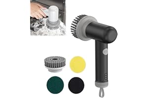 Upxiang Sinoshi Spin Power Scrubber, Sinoshi kabelloser Power Spin Scrubber, multifunktionaler Spin Power Scrubber, handgehaltener elektrischer Spin Power Scrubber, geeignet für Küche, Waschbecken