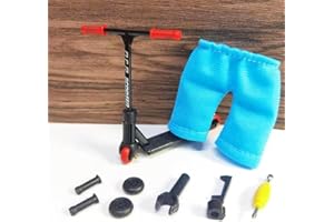 TIXIYU Tech Deck zestaw hulajnogi na palce, deskorolka Pro podstrunnica z mini hulajnogą, narzędziami i akcesoriami na palce, mini hulajnoga na palce, interaktywna zabawka na palce, nowość zestaw deskorolki