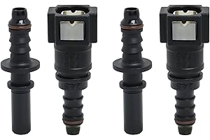 GREACESRIO 7,89 mm bis 8 mm gerade, Auto, Kraftstoff, Schlauch, Schnellverschluss, Anschluss für Benzinschläuche, Adapter für Autos, Schnellverschluss-Kupplung, Rohrverbinder (2 Set/gerade)