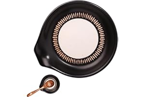 LEFSDVF Spoon Rest Ceramic, Spoon Holder Kitchen Ceramic Spoon Rest,Porcelain Spoon Holder Stand Utensil Rest for Dining Table,Small Smooth Spoon Holder Rest for Tea Spoon Ladle Teabag Cooking Spoon