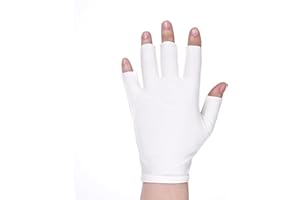 AEAOCVO Lot de 2 paires de gants blancs en coton pour dormir les mains sèches, gants anti-eczéma pour hydrater, écran tactile, spa, traitement de la peau