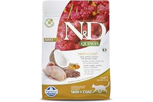 FARMINA PET FOODS N&D QUINOA CAT SKIN & COAT, QUAIL & COCONUT ADULT 300 GR
