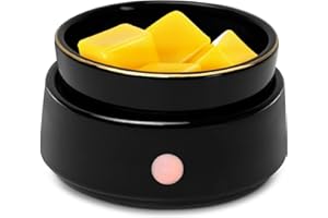 DIALAN'S Wax Melt Warmer Candle Warmer Electric 4-in-1 Ceramic Wax Melter Burner for Scented Wax Melts, Candle Jars, Essential Oil, Coffee Home Office Bedroom Decor Gifts for Mom Women(Black)