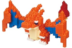 KAWADA Nanoblock Klemmbaustein Set Pokémon MEGA Charizard Y 310 Teile, Geschicklichkeitslevel 3, NBPM-058