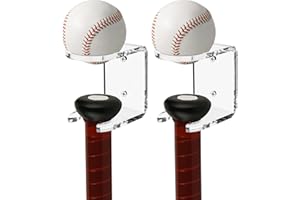 JUMRHFAN 2 Stück Wandhalterung für Baseball-Aufbewahrung, Acryl-Baseballschlägerhalter, Sportgeräte-Organizer zur Präsentation von Schlägern und Bällen zu Hause oder im Baseballstadion