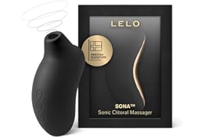 LELO SONA, Masajeador Sónico para Mujer, Succionador con Pulsos, Recargable y Sumergible, un Lujoso Vibrador de Clítoris para los Mejores Orgasmos, Black
