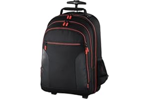 Hama Miami Trolley Case schwarz, rot – universal (Trolley Case, Schutzhülle, des Laptopfach, schwarz, rot)