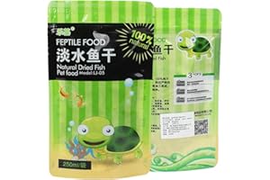 SUCHUANGUANG 250 ml/Bolsa Tanque de Peces Peces Secos de Agua Dulce alimentación de Tortugas Tortugas de Agua Tortuga brasileña alimento para Mascotas suplemento de Calcio Anzuelo