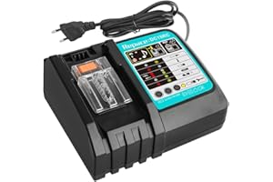 Waitley DC18RC per Makita 14,4/18 V Batteria BL1830 BL1860 BL1850 BL1840 BL1830 BL1430 BL1440 BL1450