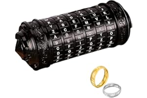 LINCMAN Cryptex Puzzleboxen, Da Vinci Code Mini-Cryptex-Schloss mit versteckten Fächern für Jahrestag, Valentinstag, geheimnisvolle Geburtstagsgeschenke für Familie und Freunde