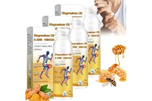 BOSENLAM Magnesium Oil & Bee Venom Joint Healing Spray, Pain Relief Spray, Bee Venom Arthritis for Muscle Natural for Joints (3)