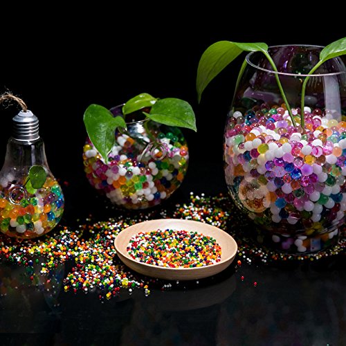 Cdet 10 Packs 1000 Tabletten Wasserperlen, Kristallkugeln wachsen magisch für sensorische Kinderspiele Spielen, Fuß Spa Pflanzen Dekorationen Kristall Schlamm - 6