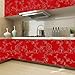 Produktbild KINLO® Möbelsticker Rot Folie Küche 2 St. 500x61cm TOP Qualität Aufkleber Möbel Küchenschrank folie Dekofolie mit Linie Anti-Schimmel möbelfolie aus Hochwertigem PVC folie selbstklebend Umweltschutz folie möbel Wandfolie Tapete folie wanddeko 2 Jahren Garantie