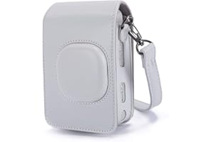 Phetium Funda de Transporte Compatible con Instax Mini LiPlay Cámara Instantánea Híbrida, Bolsa de Transporte Fabricada en Cuero con Correa Ajustable/Desmontable