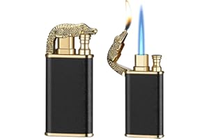 NAVESO Encendedor Mágico De Doble Llama, 2 PCS Encendedor De Llama Azul, Encendedor A Prueba De Viento, Mechero Dragon, Dragon Lighter Flame, Encendedor De Arco, Gas No Incluido