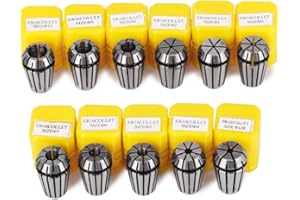 CRAFTSMAN168 Craftman168 ER-Spannzangen-Set Bohrfutter, ER16 Spannzange 1 – 10 mm, ER-16 Federzange für CNC-Gravurmaschine und Fräsdrehmaschine, Werkzeughalter, 11 Teile