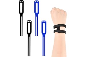 KSBBHDS 2 Paar Handgelenkstützen, Handgelenkstütze, Handgelenk-Widgets, bequeme Armbänder, aus Armbändern, Unisex, perfekt für Tennis, Golf, kann Schmerzen lindern (blau, schwarz)