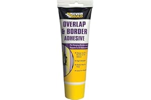 Everbuild Ready Mixed Overlap and Border Adhesive – High Tack for Quick Bonding – Ready to Use – White – 250g