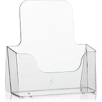 Présentoir à Prospectus Transparent VITAdisplays A5 - Porte-Flyers De Table Pour Brochures