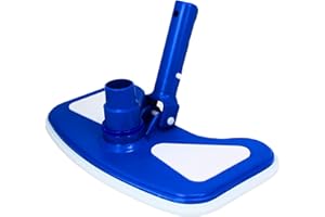 Swimline HYDROTOOLS - Cabezal de aspiradora Manual para Piscinas enterradas y sobre el Suelo, Cabezal de aspiradora de Piscina con Peso, Forma de Mariposa con cerdas, Manguera giratoria de 1-1/4 o