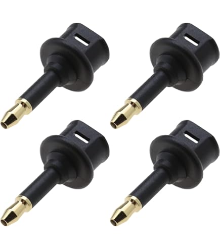 Connecteur Toslink Noir Adaptateur Audio Optique Mini Toslink