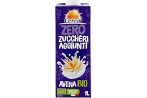 Céréal Avena Drink Bio Bevanda Vegetale senza Lattosio, senza Zuccheri Aggiunti, Agricoltura Biologica Italiana, 1 Lt