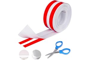 HonexCesng Joint Silicone Blanc Salle de Bain, Joint Salle de Baignoire, Ruban D'étanchéité, Anti-Moisissure et Imperméable, Ruban Adhésif pour Cuisine, Salle de Bain, Coin de Mur, Toilette