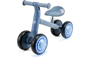 Kinderkraft Cutie Flash Bicicleta de Aprendizaje para niños, sin Pedales, Ruedas con Luces LED, diseño Moderno, construcción Segura, para niños a Partir de 1 año
