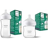 Philips Avent Natural Response Doğal Tepkili Cam Biberon, 2'li Set, 120ml + 240ml, 0+ Ay ve 1+ Ay