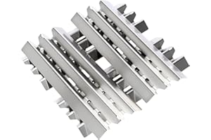 GFTIME 40 x 15,2 cm acero inoxidable quemador cubierta de repuesto para Broilking Baron, Broilmate, Huntington, placa calefactora de acero inoxidable, 4 unidades