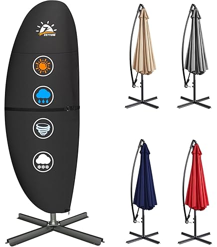 Vervangende Parasolkap Met 6/8 Armen For 2 M/2,7 M/3,5 M Cantilever Thermische Isolatie Alleen Kap Dark Blue 4m 8 Ribs 2085953158