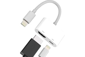 HOYULLI Adaptador HDMI a Lightning(2 en 1) para IPhone14 Pro Max Cargador Cable Enchufe Para IPad Jack Cable Conector Certificado Para Apple MFI 4K Displayport TV AV Pantalla Audio Foto Video Dispositivo