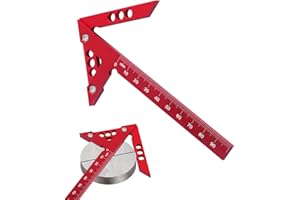SoeUyd Speedmarker, Mittenfinder，Zentrierwinkel, Zimmermannswinkel zum Messen von Holz Kann zum Anzeichnen von Linien und 45/90 Grad Winkel Linie Messgerät Verwendet Werden