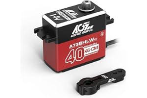 AGFRC 40KG Waterproof RC-Steering-Servo High-Torque - Full Metal Gear Brushless Digital Servo for 1/10 RC Car, Control Angle 180° (A73BHLW V2)