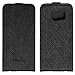 Produktbild Nevox Flip-Ledertasche Relino für Samsung Galaxy S6 Edge schwarz/grau