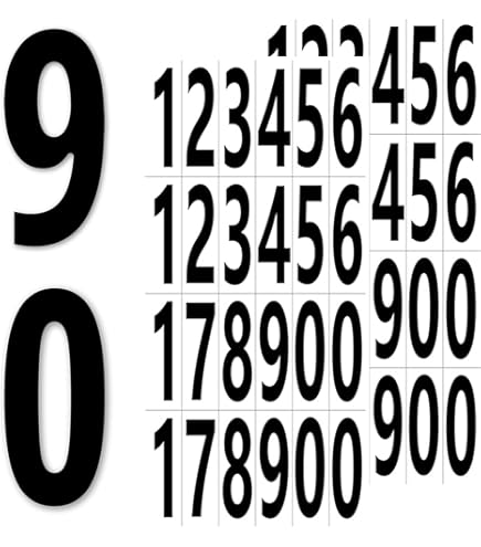 200 Numeri Adesivi Grandi 100mm - Vinile Impermeabile Per Esterno E Interno - Foto 4