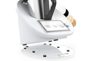 Siegvoll Planche Coulissante pour Thermomix TM6 TM5, Planche à Glisser pour Thermomix en Acrylique, Stable et Facile à Déplacer, Accessoire pour Thermomix, Transparent