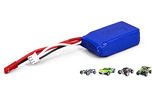 HSP Himoto Wltoys - Batería de repuesto para vehículos RC WLToys (7,4 V, 1100 mAh, con conector JST)