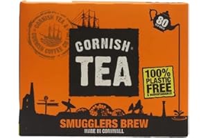 CORNISH TEA & CORNISH COFFEE Cornish Tea, Smugglers Brew - 80 Tea bags