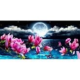 DAERLE 5D Diamond Painting Nordlichter – 70x40 Cm, DIY Diamantbild Für Wanddekoration