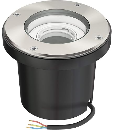 Lampada da terra per esterni in acciaio inox argento 100 cm | Leroy Merlin