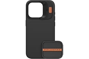 POLAR PRO PolarPro - LiteChaser iPhone 15 Pro Case Incl Defender - Nero - Nuovo MagSafe più Robusto - Telefono cellulare per fotografia/videografia - Semplificato
