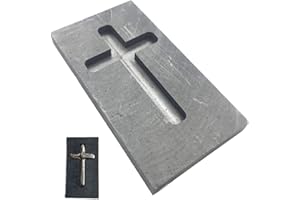 Vepoty Casting Barrenform Kreuzform Graphittiegelform Graphitform mit hoher Dichte Gold-Silber-Barrenform für Schmuckhandwerk