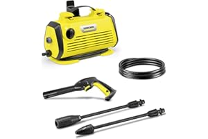 Kärcher Haute Pression K 3 Horizontal Plus, Pression : Max. 120 Bar, Débit : 380 l/h, Surface : 25 m²/h, Filtre à Eau, Poids : 3,6 kg, Flexible et Pistolet Haute Pression, Lance, Rotabuse