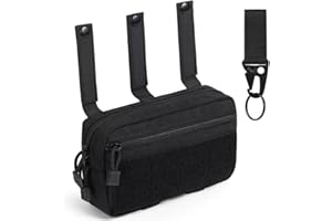 flintronic Tactical EDC Tasche, Molle Multifunktionale Tasche, Bauchtasche mit Klettverschluss und Reißverschluss, Militär-Gürteltasche zum Wandern, Jagen und Camping
