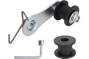 RUTU Tendeur de chaîne de vélo, mini tendeur de chaîne de vélo robuste avec 2 rouleaux de chaîne, compatible avec CRF50 110cc 125cc 140cc SSR Dirt Pit Bike Dirt Bike Mini ATV GO Kart ct200u - Blanc