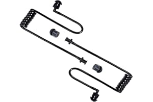 HYSHIKRA Tube d'air Acoustique Secret de Remplacement Compatible avec Les Oreillettes de sécurité pour Talkie-walkie du FBI Motorola Kenwood Baofeng (2 pièces, Black)